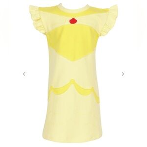 Charming Yellow Ruffle Sleeve Kids Halloween Dress